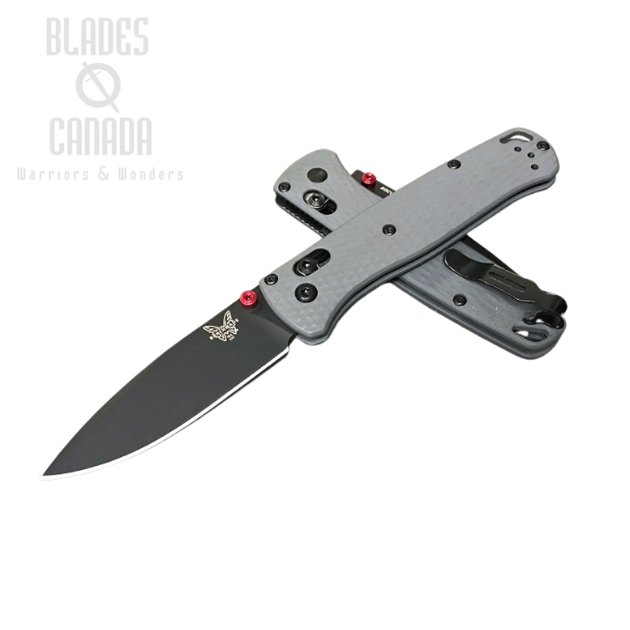 (image for) Benchmade Bugout Folding Knife, 20CV, Grey G10, Red Thumbstud & Standoffs, 535CU116