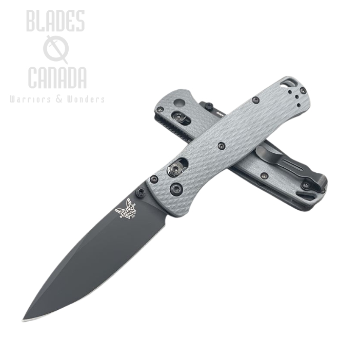 (image for) Benchmade Bugout Folding Knife, 20CV, Grey G10, Black Thumbstud & Standoffs, 535CU117