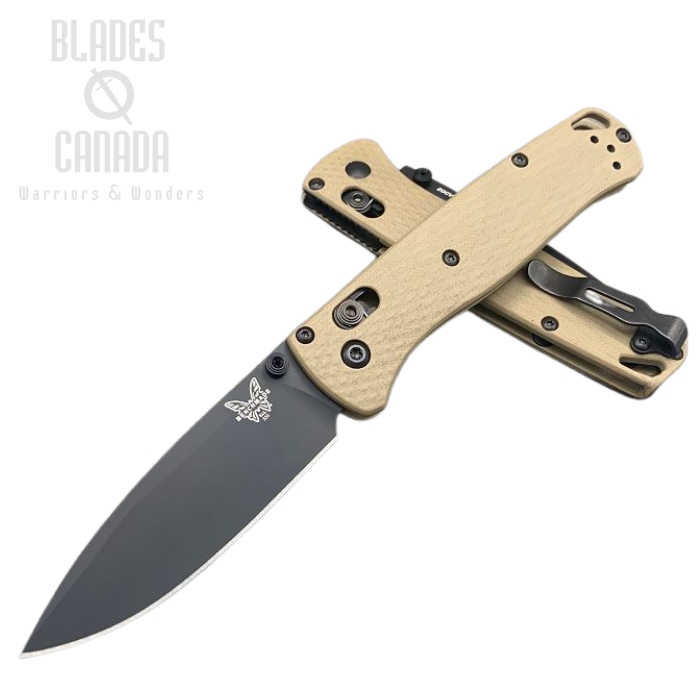 (image for) Benchmade Bugout Folding Knife, 20CV, Tan G10, Tan Thumbstud & Standoffs, 535CU128