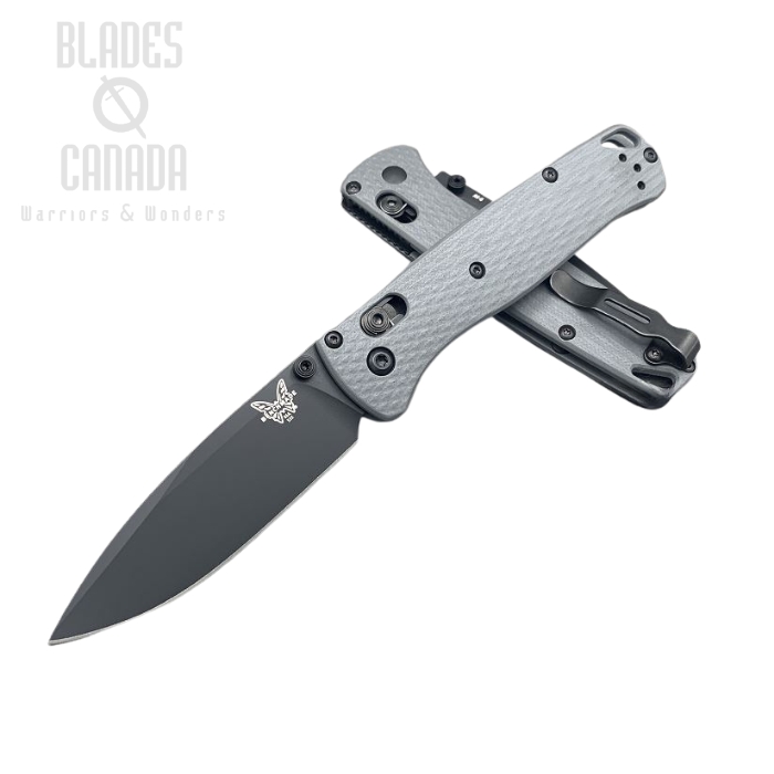 Benchmade Bugout Folding Knife, M4 Steel, Grey G10, Black Thumbstud & Standoffs, 535CU147 (image for) Benchmade Bugout Folding Knife, M4 Steel, Grey G10, Black Thumbstud & Standoffs, 535CU147
