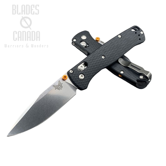 Benchmade Bugout Folding Knife, 20CV, G10 Black, Orange Thumbstud & Standoffs, 535CU149 (image for) Benchmade Bugout Folding Knife, 20CV, G10 Black, Orange Thumbstud & Standoffs, 535CU149