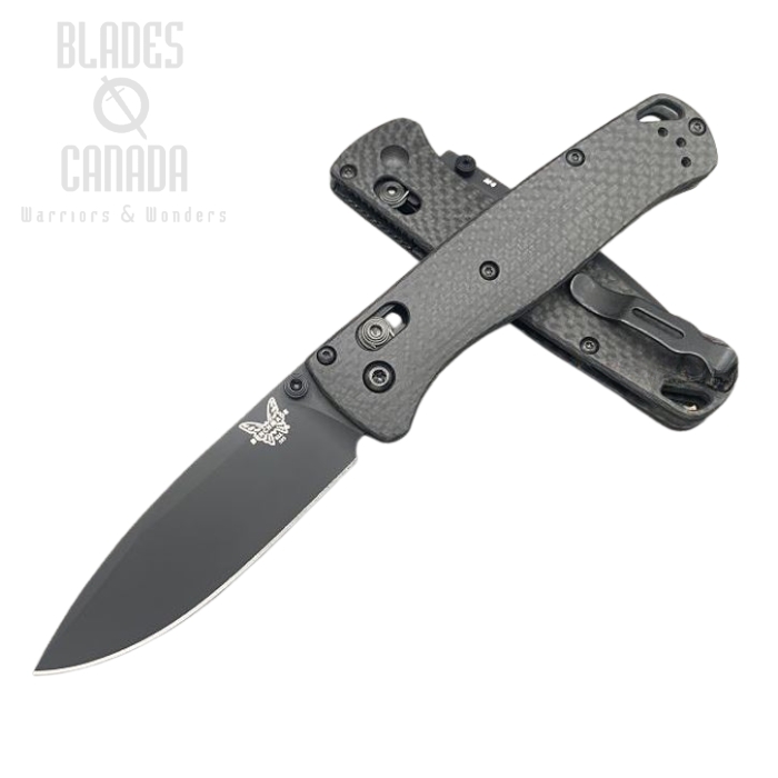 Benchmade Bugout Customized Folding Knife, M4, Carbon Fiber, Black Thumbstud & Standoffs, 535CU202 (image for) Benchmade Bugout Customized Folding Knife, M4, Carbon Fiber, Black Thumbstud & Standoffs, 535CU202