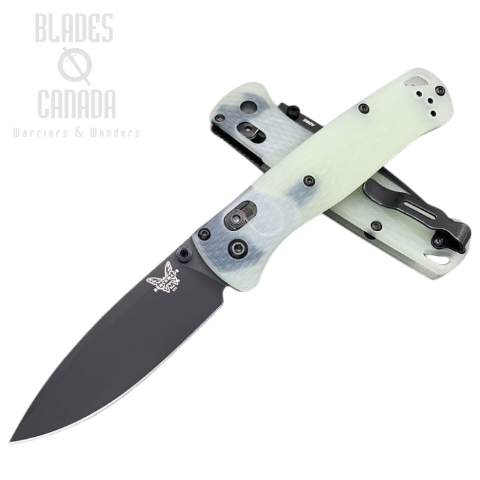 (image for) Benchmade Bugout Customized Folding Knife, S90V Black, Jade G10, Black Thumbstud & Standoffs, 535CU214