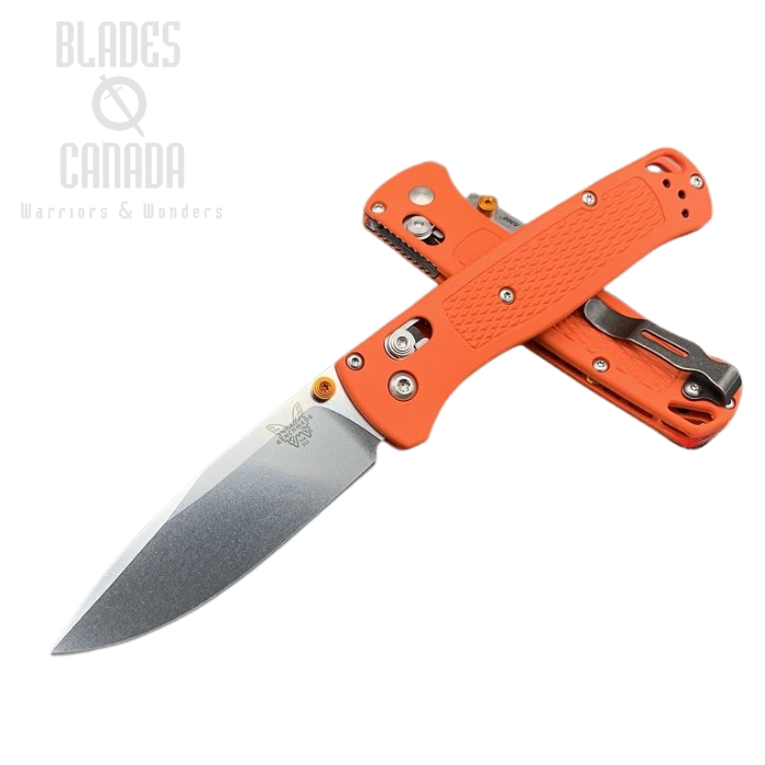 (image for) Benchmade Bugout Folding Knife, 20CV, Orange Handle, Orange Thumbstud & Standoffs, 535CU70