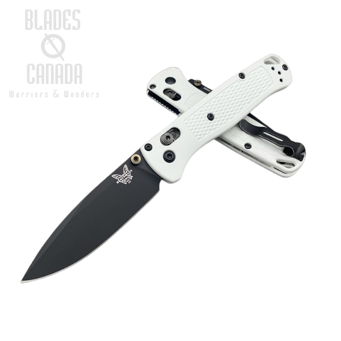 (image for) Benchmade Bugout Folding Knife, 20CV, White Handle, OD Thumbstud & Standoffs, 535CU85