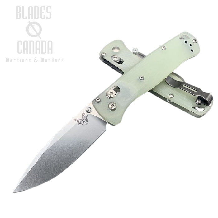 (image for) Benchmade Bugout Folding Knife, 20CV, G10 Jade, Satin Thumbstud & Standoffs, 535CU91