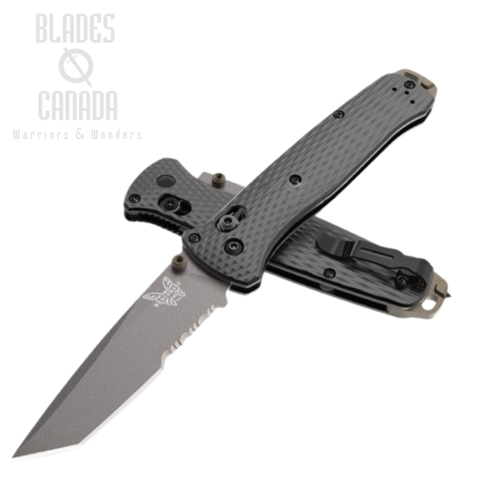 (image for) Benchmade Bailout Folding Knife w/Serration, M4 Steel, Aluminum Handle, 537SGY-03