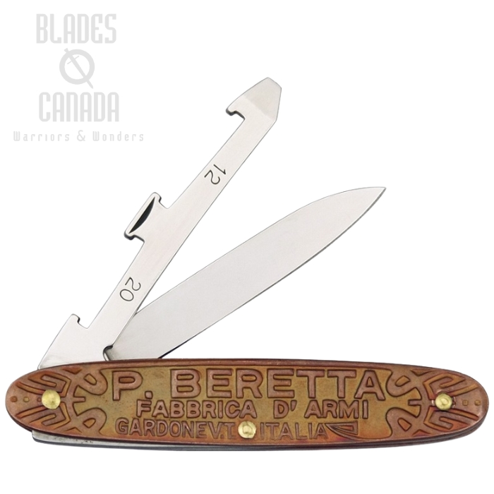(image for) Beretta Coltello PB Replica Slipjoint Folding Knife, A1S1 420, Copper, Cartridge Extractor, BE490