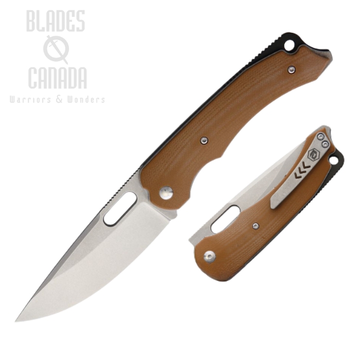 Bladerunners Systems Navajo Folding Knife, M390 SW, G10 Desert Tan, 007D (image for) Bladerunners Systems Navajo Folding Knife, M390 SW, G10 Desert Tan, 007D
