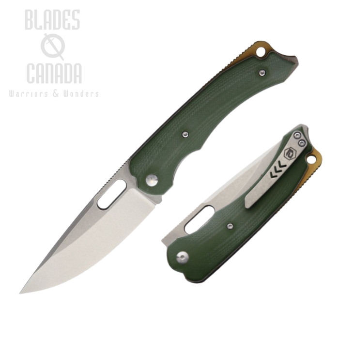 Bladerunners Systems Navajo Folding Knife, M390 SW, G10 Green, BRS007G (image for) Bladerunners Systems Navajo Folding Knife, M390 SW, G10 Green, BRS007G