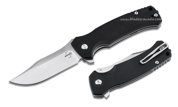 Boker Plus M.E.R.K. 1 Flipper Folding Knife, D2 Steel, G10 Black, B-01BO552 Boker Plus M.E.R.K. 1 Flipper Folding Knife, D2 Steel, G10 Black, B-01BO552