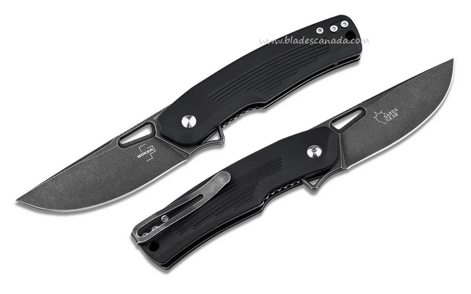 Boker Plus Nahal Flipper Folding Knife, D2 Black, Aluminum Black, B-01BO628 Boker Plus Nahal Flipper Folding Knife, D2 Black, Aluminum Black, B-01BO628