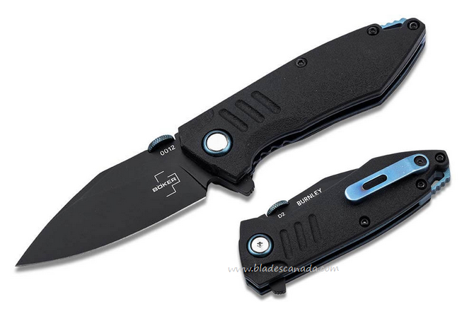Boker Plus Bend Flipper Folding Knife, D2 Black, GFN Black, 01BO799 Boker Plus Bend Flipper Folding Knife, D2 Black, GFN Black, 01BO799