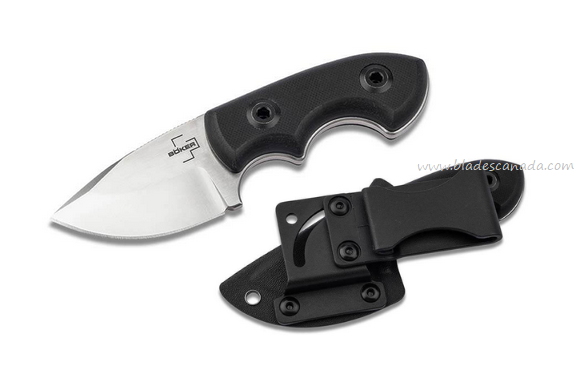 Boker Plus Lofos Fixed Blade Knife, D2, G10 Black, 02BO096