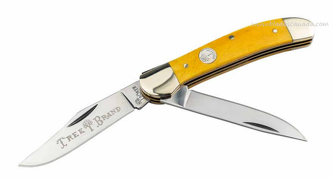 Boker Manufaktur Traditional Series 2.0 Slipjoint Folding Knife, D2, Bone Yellow, 110862