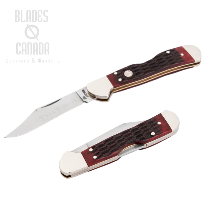 Boker TS 2.0 Copperhead Backlock Slipjoint Knife, D2 Steel, Bone Red, 110874