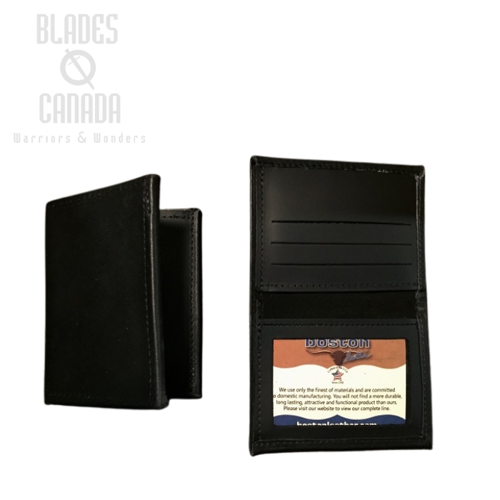 (image for) Boston Leather 165S-1ID Book Style Wallet w/ ID Window