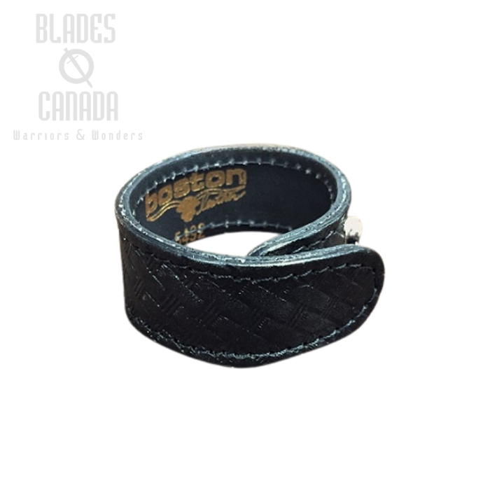 (image for) Boston Leather 5492HS3 1" Belt Keeper Hidden Snaps - Basketweave
