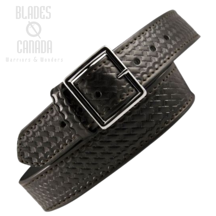 (image for) Boston Leather 6505ST 1.75" Stitched Garrison Belt - Basketweave