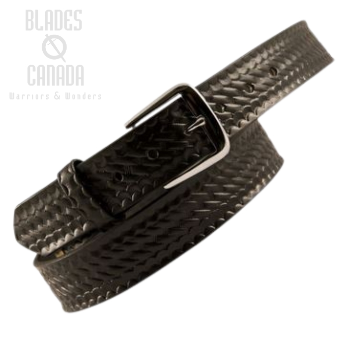 (image for) Boston Leather 6582 1.5" Traditional Off Duty Belt - Basketweave [Clearance 30" Only Size XSmall]