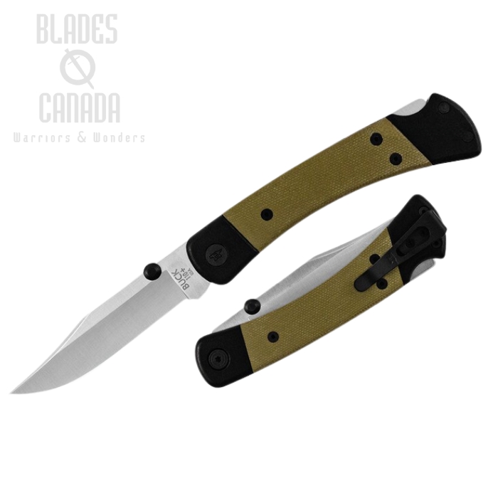 (image for) Buck Hunter Sport Folding Knife, S30V Satin, Aluminum/Micarta, 0110GRS5