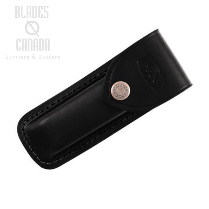 (image for) Buck Black Leather Sheath for 112 Hunter Folding Knife, 0112-05BK