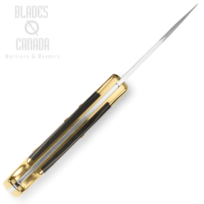 (image for) Buck 112 Ranger Folding Knife, 420HC Steel, Ebony Wood, Leather Sheath, 0112BRS