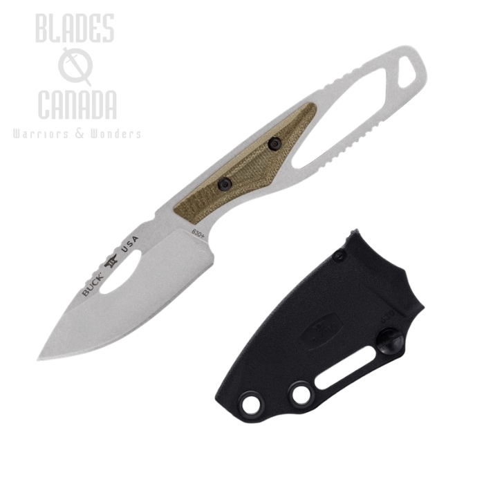 Buck PakLite Hide Pro Fixed Blade Knife, S35VN, Micarta, Hard Sheath, 630GRS (image for) Buck PakLite Hide Pro Fixed Blade Knife, S35VN, Micarta, Hard Sheath, 630GRS