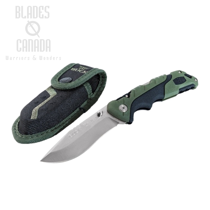 (image for) Buck Pursuit Folding Knife, 420HC Steel, GFN Green, 0659GRS