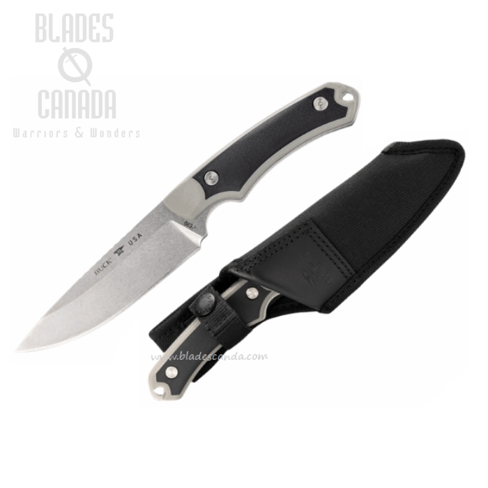 Buck Alpha Guide Select Fixed Blade Knife, Stainless Steel, GFN Black/Grey, 0663GYS (image for) Buck Alpha Guide Select Fixed Blade Knife, Stainless Steel, GFN Black/Grey, 0663GYS
