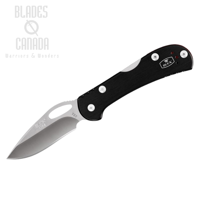 (image for) Buck Mini Spitfire Folding Knife, 420HC Steel, Aluminum Black, 0726BRS