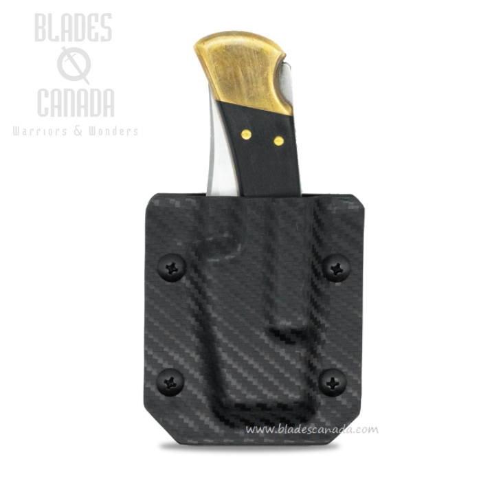 (image for) Clip & Carry Kydex Sheath For Buck 110/112, Carbon Fiber Black, CLP110BLKCF