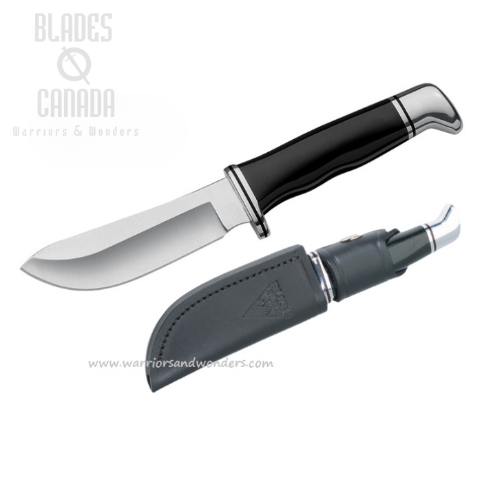 (image for) Buck Skinner Fixed Blade Knife, 420HC Steel, Leather Sheath, 0103BKS