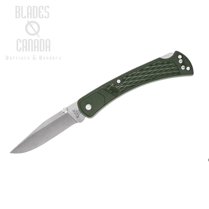 (image for) Buck Slim Hunter Select Folding Knife, 420HC Steel, OD Green, 0110ODS2