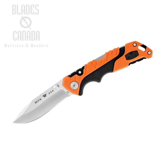 (image for) Buck Pursuit Small Folding Knife, S35VN, GFN Orange, 0661ORS