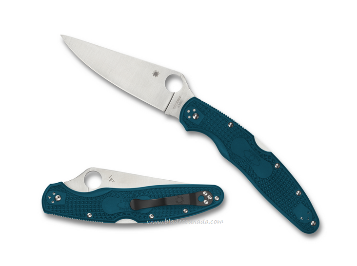 Spyderco Police 4 Folding Knife, K390, FRN Blue, C07FPK390 - Click Image to Close