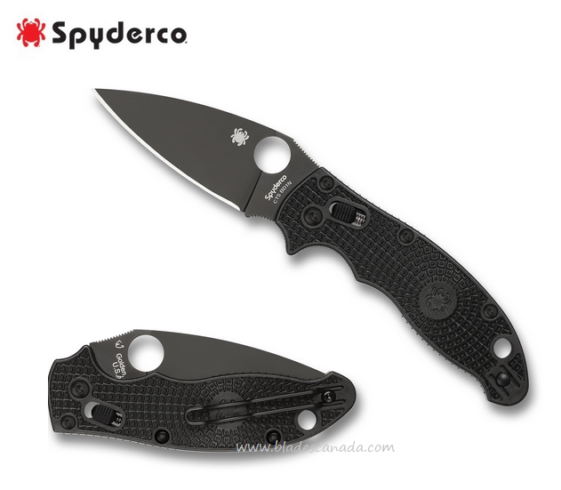 Spyderco Manix 2 Folding Knife, CTS BD1N, FRCP Black, C101PBBK2 - Click Image to Close