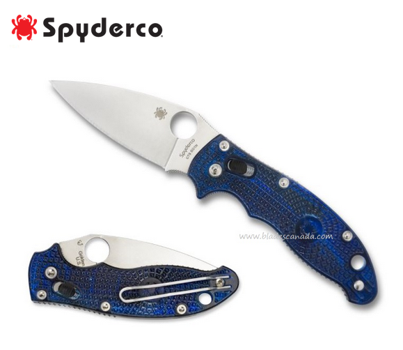 Spyderco Manix 2 Lightweight Folding Knife, CTS BD1N, FRCP, C101PBL2 - Click Image to Close