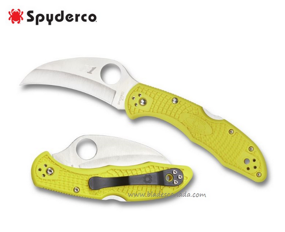 Spyderco Tasman Salt 2 Folding Knife, H1 Steel, FRN Yellow, C106PYL2