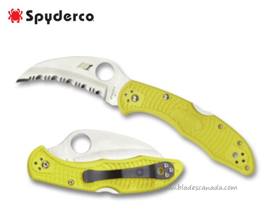 Spyderco Tasman Salt 2 Folding Knife, H1 Steel, FRN Yellow, C106SYL2 - Click Image to Close