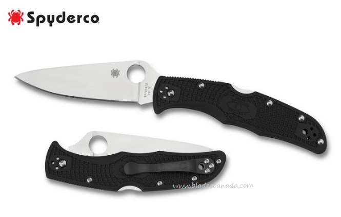Spyderco Endura 4 Folding Knife, VG10, FRN Black, C10FPBK