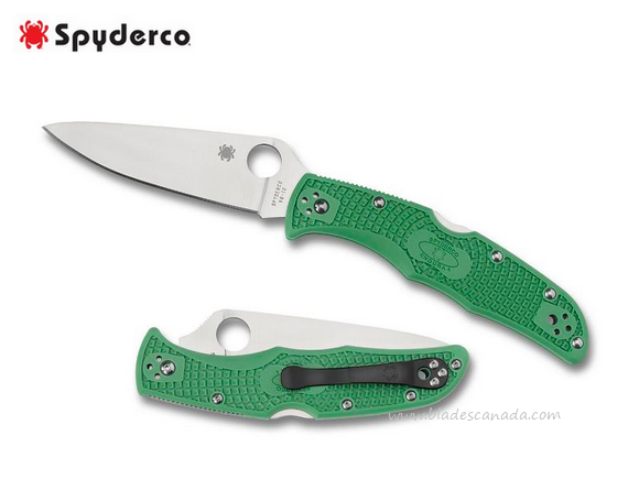 Spyderco Endura 4 Folding Knife, VG10, FRN Green, C10FPGR - Click Image to Close