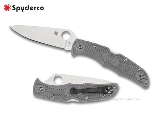 Spyderco Endura 4 Folding Knife, VG10, FRN Grey, C10FPGY