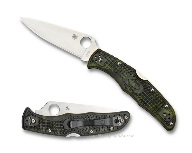 Spyderco Endura 4 Folding Knife, VG10, FRN Zome Green, C10ZFPGR - Click Image to Close