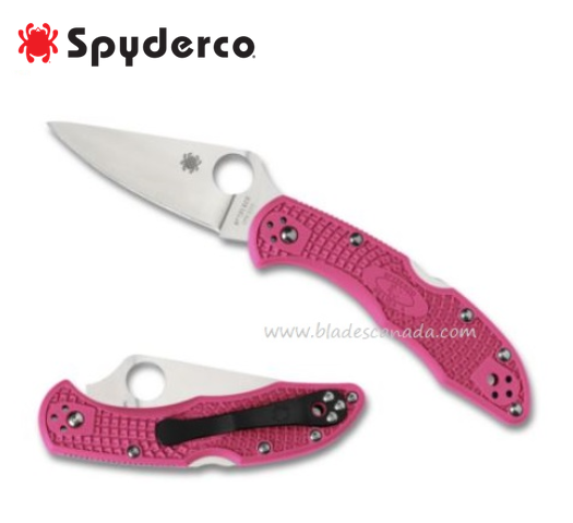 Spyderco Delica 4 Folding Knife, CPM S30V, FRN Pink, C11FPPNS30V - Click Image to Close