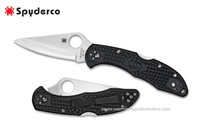 Spyderco Delica 4 Folding Knife, VG10, FRN Black, C11PBK - Click Image to Close