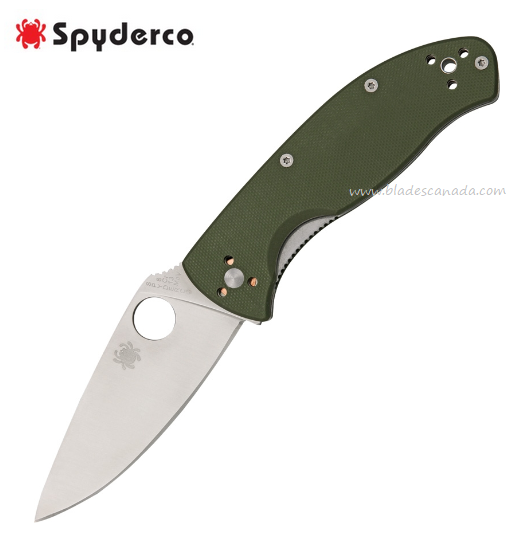 Spyderco Tenacious Folding Knife, G10 Green, C122GPGR