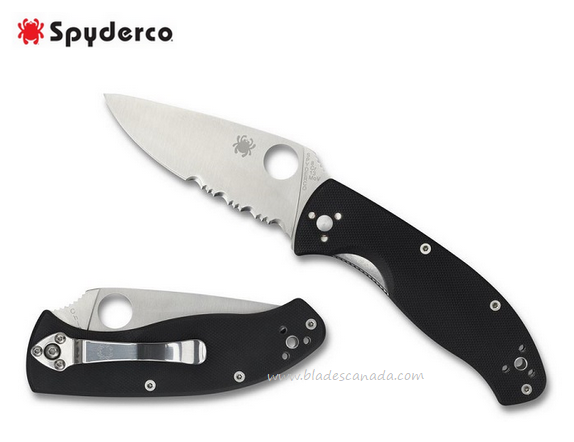 Spyderco Tenacious Folding Knife, G10 Black, C122GPS