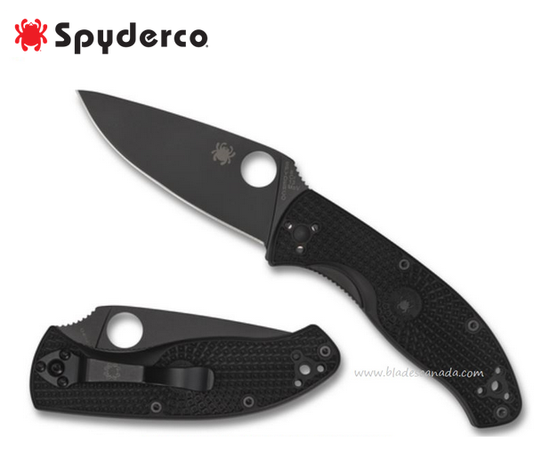 Spyderco Tenacious Folding Knife, FRN Black, C122PBBK