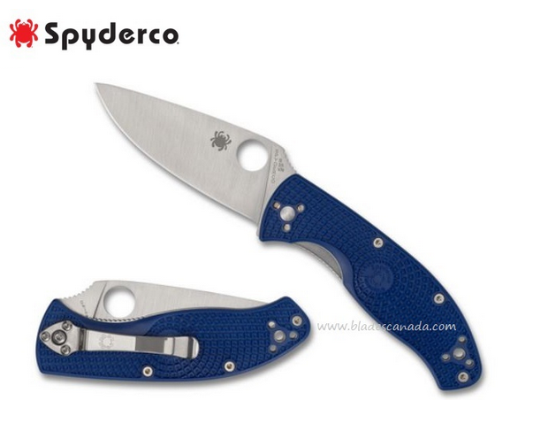 Spyderco Tenacious Folding Knife, CPM S35VN, FRN Blue, C122PBL